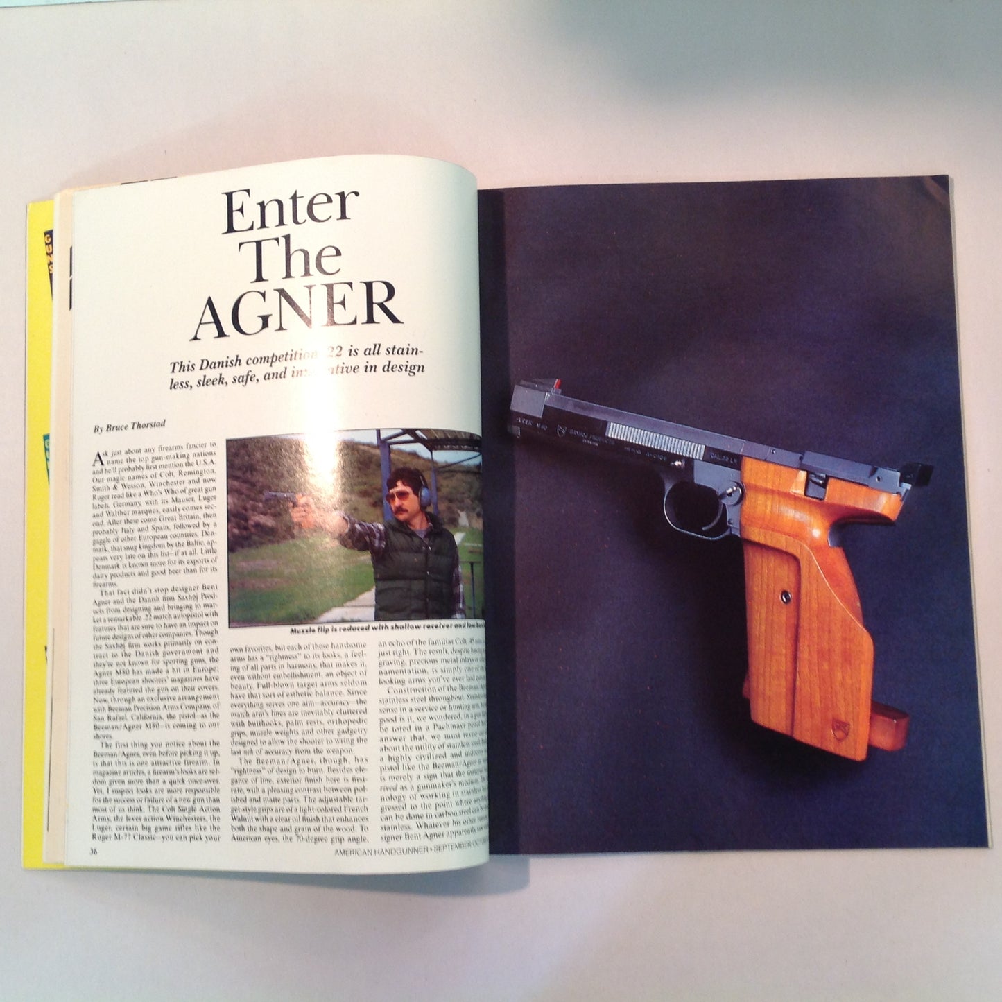 Vintage Sep/Oct 1984 American Handgunner Magazine Nick Pruitt Wins Steel Challenge 1984 Comp Guns Gammon .38 Super Danish Precision: Enter the Agner