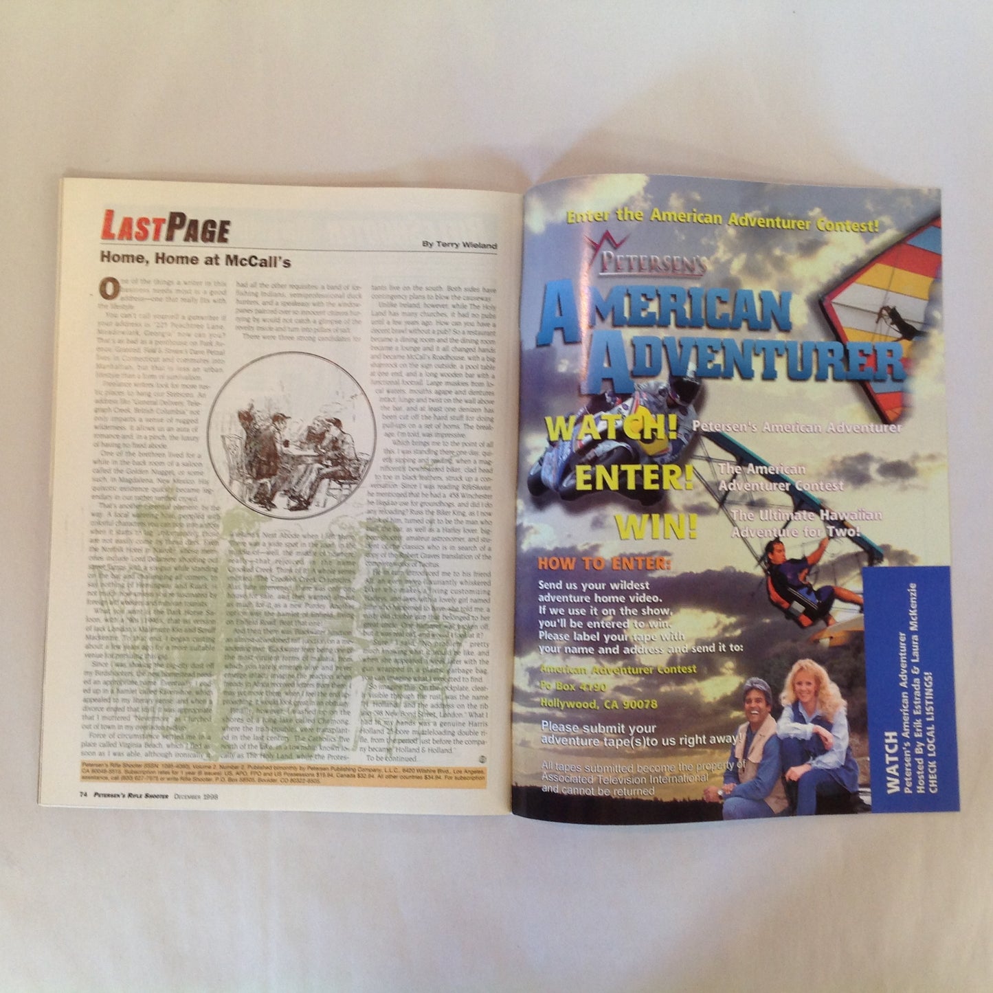 Vintage Dec 1998 Rifle Shooter Magazine Blaser R-93