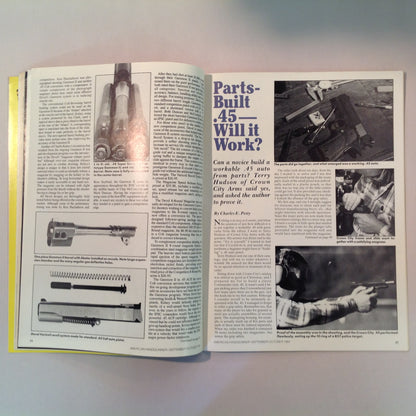 Vintage Sep/Oct 1984 American Handgunner Magazine Nick Pruitt Wins Steel Challenge 1984 Comp Guns Gammon .38 Super Danish Precision: Enter the Agner