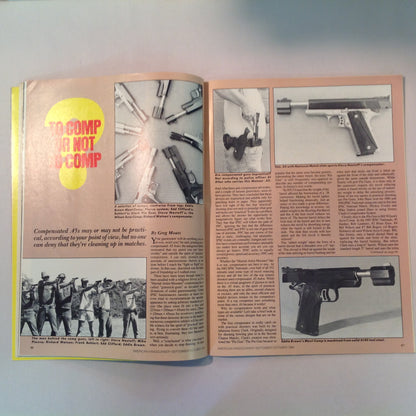 Vintage Sep/Oct 1984 American Handgunner Magazine Nick Pruitt Wins Steel Challenge 1984 Comp Guns Gammon .38 Super Danish Precision: Enter the Agner