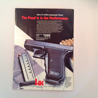 Vintage Sep/Oct 1984 American Handgunner Magazine Nick Pruitt Wins Steel Challenge 1984 Comp Guns Gammon .38 Super Danish Precision: Enter the Agner