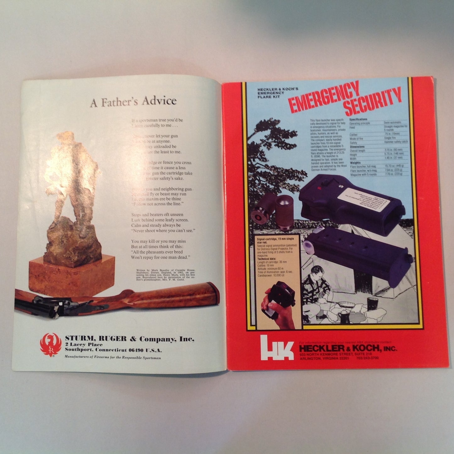 Vintage Nov/Dec 1981 American Handgunner Magazine Weaver Handgun Scope Secret French Handgun Ammo Bianchi Cup Beretta Jetfire