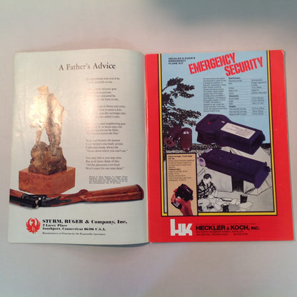 Vintage Nov/Dec 1981 American Handgunner Magazine Weaver Handgun Scope Secret French Handgun Ammo Bianchi Cup Beretta Jetfire