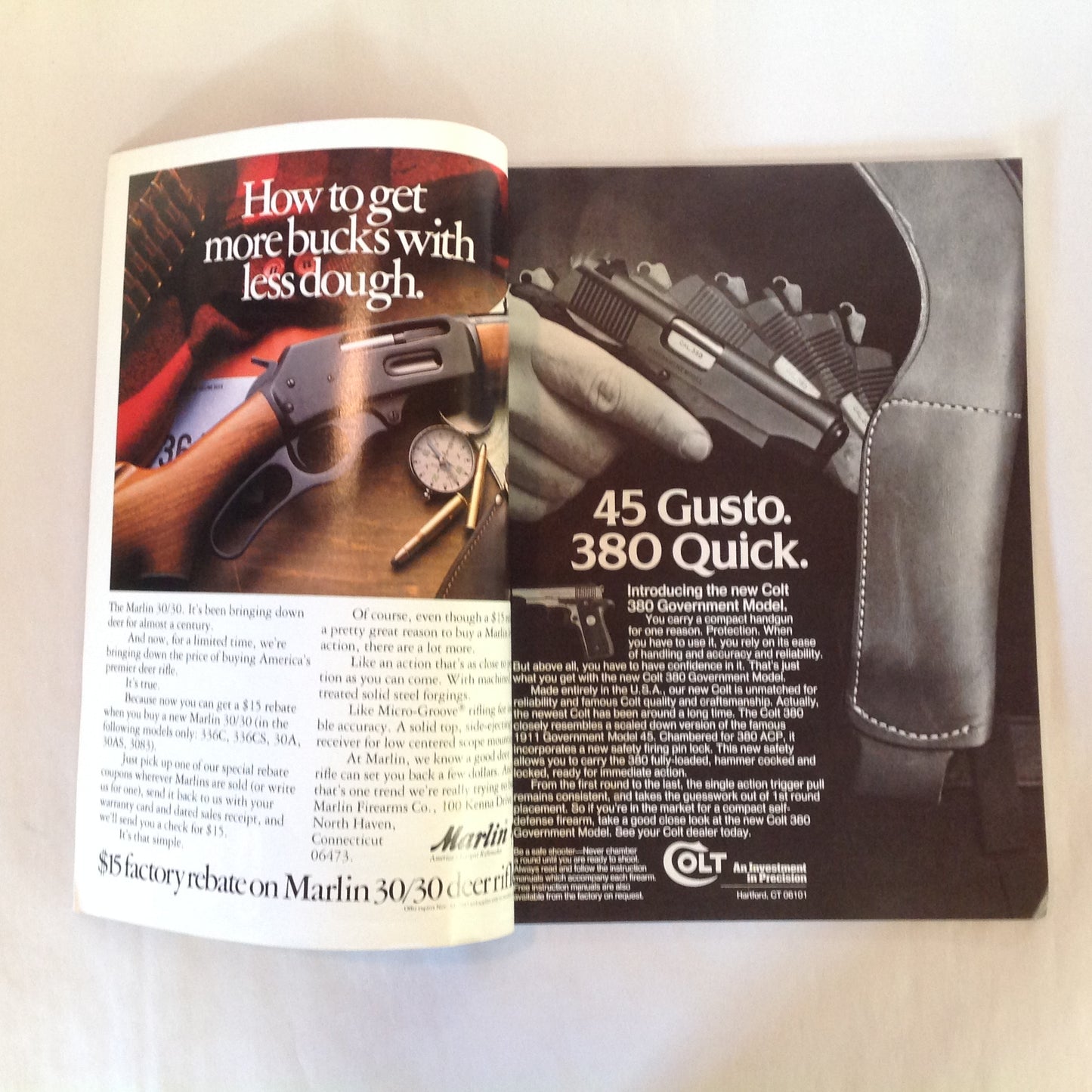 Vintage Sep 1983 Guns & Ammo Magazine Colt's New Gov't Model .380 ACP