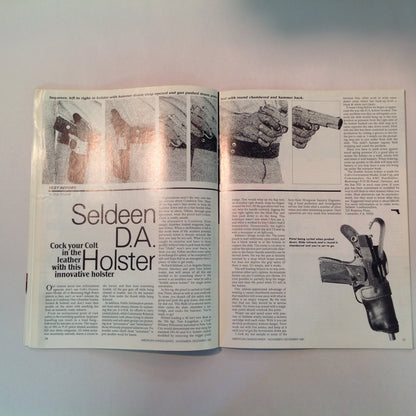 Vintage Nov/Dec 1981 American Handgunner Magazine Weaver Handgun Scope Secret French Handgun Ammo Bianchi Cup Beretta Jetfire