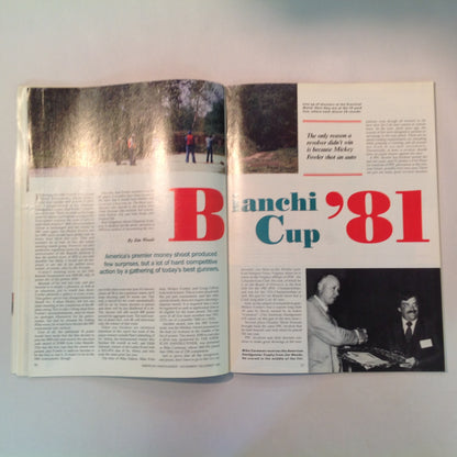 Vintage Nov/Dec 1981 American Handgunner Magazine Weaver Handgun Scope Secret French Handgun Ammo Bianchi Cup Beretta Jetfire