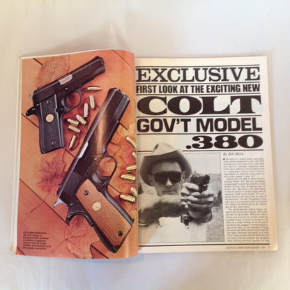 Vintage Sep 1983 Guns & Ammo Magazine Colt's New Gov't Model .380 ACP