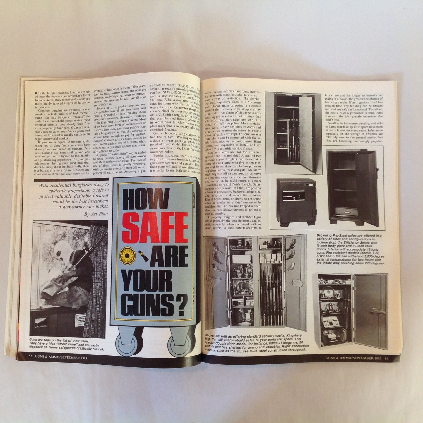 Vintage Sep 1983 Guns & Ammo Magazine Colt's New Gov't Model .380 ACP