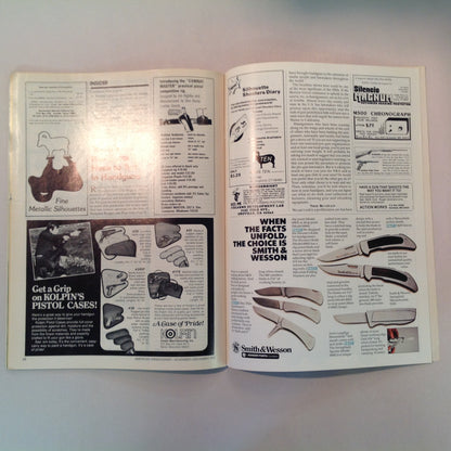 Vintage Nov/Dec 1981 American Handgunner Magazine Weaver Handgun Scope Secret French Handgun Ammo Bianchi Cup Beretta Jetfire
