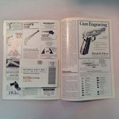 Vintage Nov/Dec 1981 American Handgunner Magazine Weaver Handgun Scope Secret French Handgun Ammo Bianchi Cup Beretta Jetfire