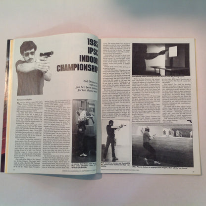 Vintage Sep/Oct 1985 American Handgunner Magazine Steel Challenge Profile Jo Anne Hall Detonics Pocket Nine Davis Windmaster