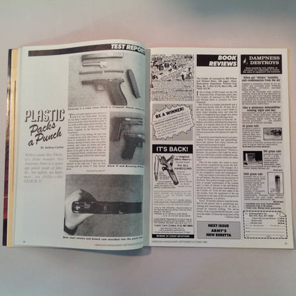 Vintage Sep/Oct 1985 American Handgunner Magazine Steel Challenge Profile Jo Anne Hall Detonics Pocket Nine Davis Windmaster