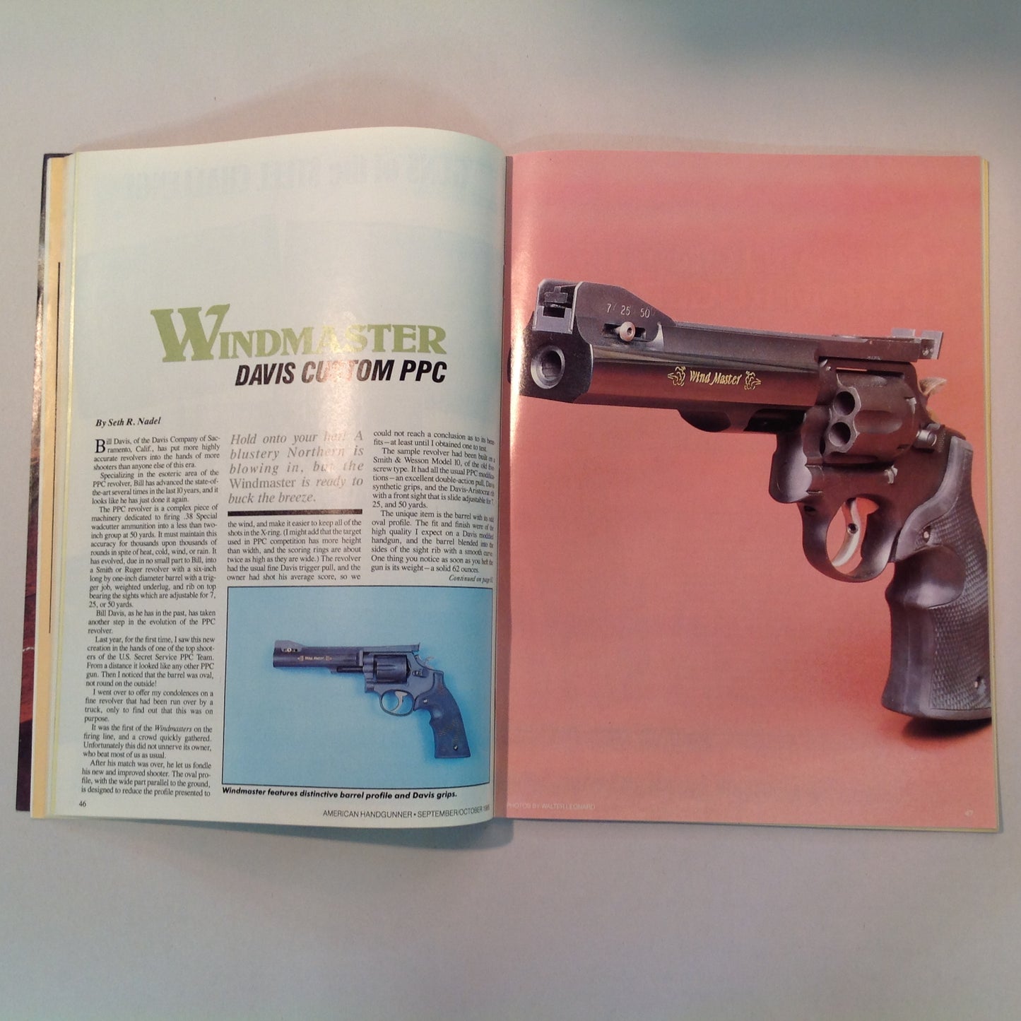 Vintage Sep/Oct 1985 American Handgunner Magazine Steel Challenge Profile Jo Anne Hall Detonics Pocket Nine Davis Windmaster