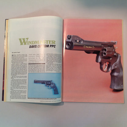 Vintage Sep/Oct 1985 American Handgunner Magazine Steel Challenge Profile Jo Anne Hall Detonics Pocket Nine Davis Windmaster