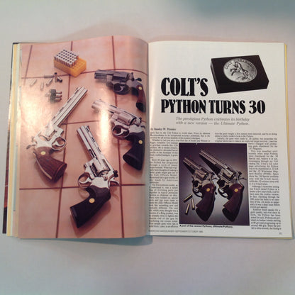 Vintage Sep/Oct 1985 American Handgunner Magazine Steel Challenge Profile Jo Anne Hall Detonics Pocket Nine Davis Windmaster