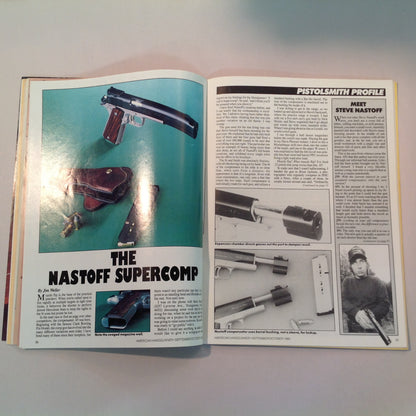 Vintage Sep/Oct 1985 American Handgunner Magazine Steel Challenge Profile Jo Anne Hall Detonics Pocket Nine Davis Windmaster