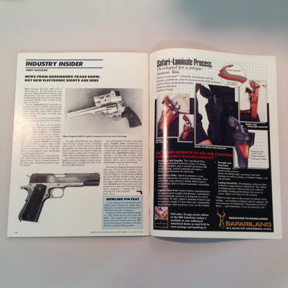Vintage Sep/Oct 1985 American Handgunner Magazine Steel Challenge Profile Jo Anne Hall Detonics Pocket Nine Davis Windmaster