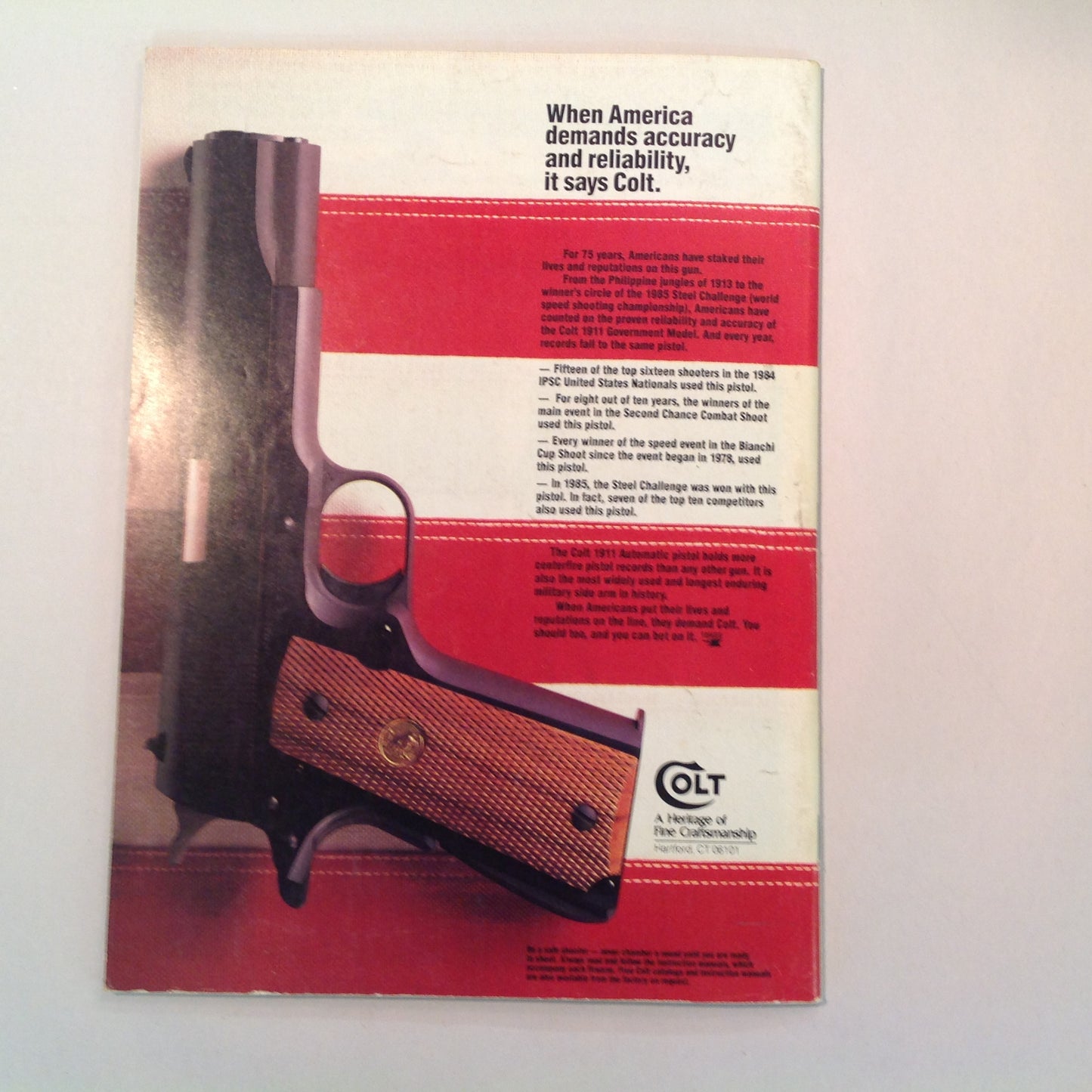 Vintage Sep/Oct 1985 American Handgunner Magazine Steel Challenge Profile Jo Anne Hall Detonics Pocket Nine Davis Windmaster