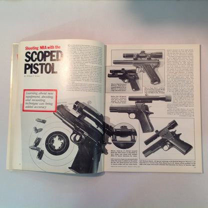 Vintage Mar/Apr 1981 American Handgunner Magazine Handloading Section Gold Medal Pistols Rolling Block Silhouette NRA Scoped Pistol