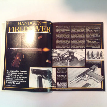 Vintage Mar/Apr 1981 American Handgunner Magazine Handloading Section Gold Medal Pistols Rolling Block Silhouette NRA Scoped Pistol