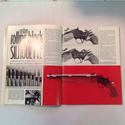 Vintage Mar/Apr 1981 American Handgunner Magazine Handloading Section Gold Medal Pistols Rolling Block Silhouette NRA Scoped Pistol