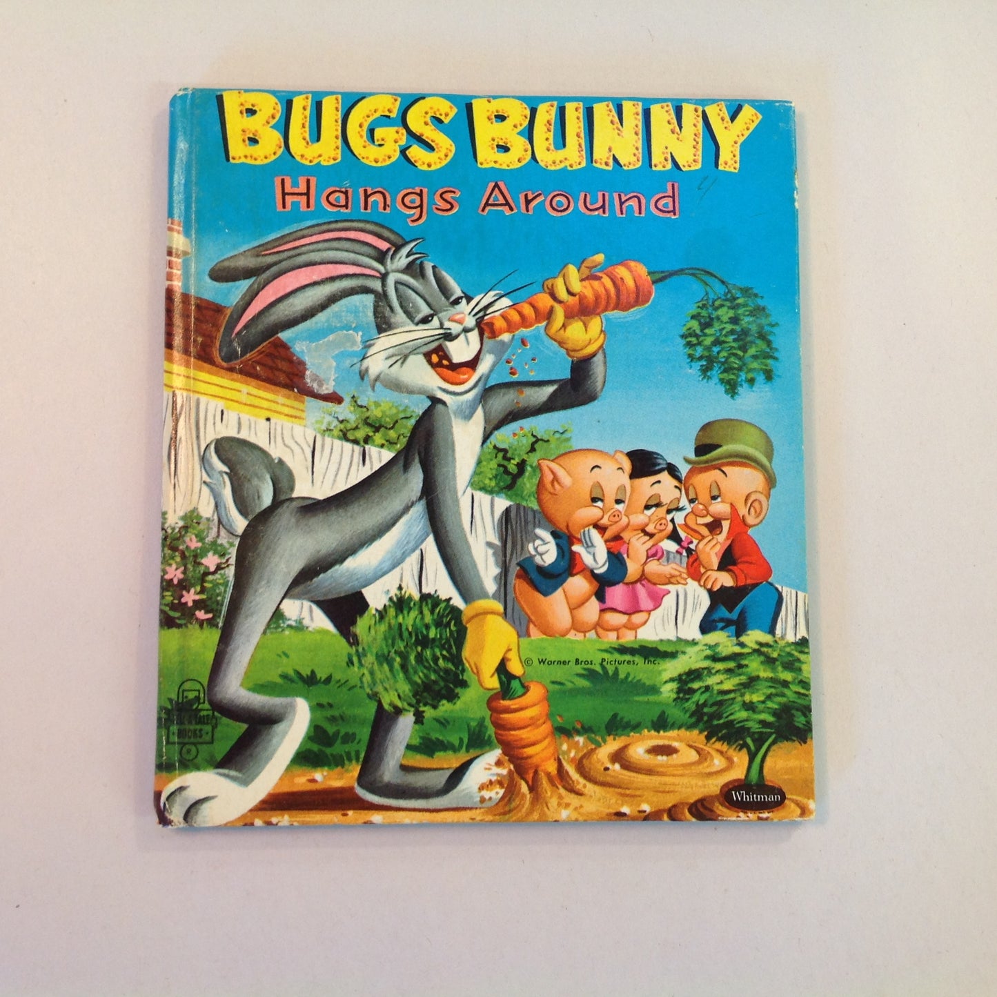 Vintage 1962 Children's Hardcover Bugs Bunny Hangs Around Whitman Tell-A-Tale