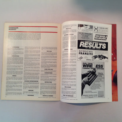 Vintage Mar/Apr 1981 American Handgunner Magazine Handloading Section Gold Medal Pistols Rolling Block Silhouette NRA Scoped Pistol