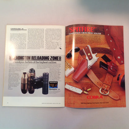 Vintage Mar/Apr 1981 American Handgunner Magazine Handloading Section Gold Medal Pistols Rolling Block Silhouette NRA Scoped Pistol