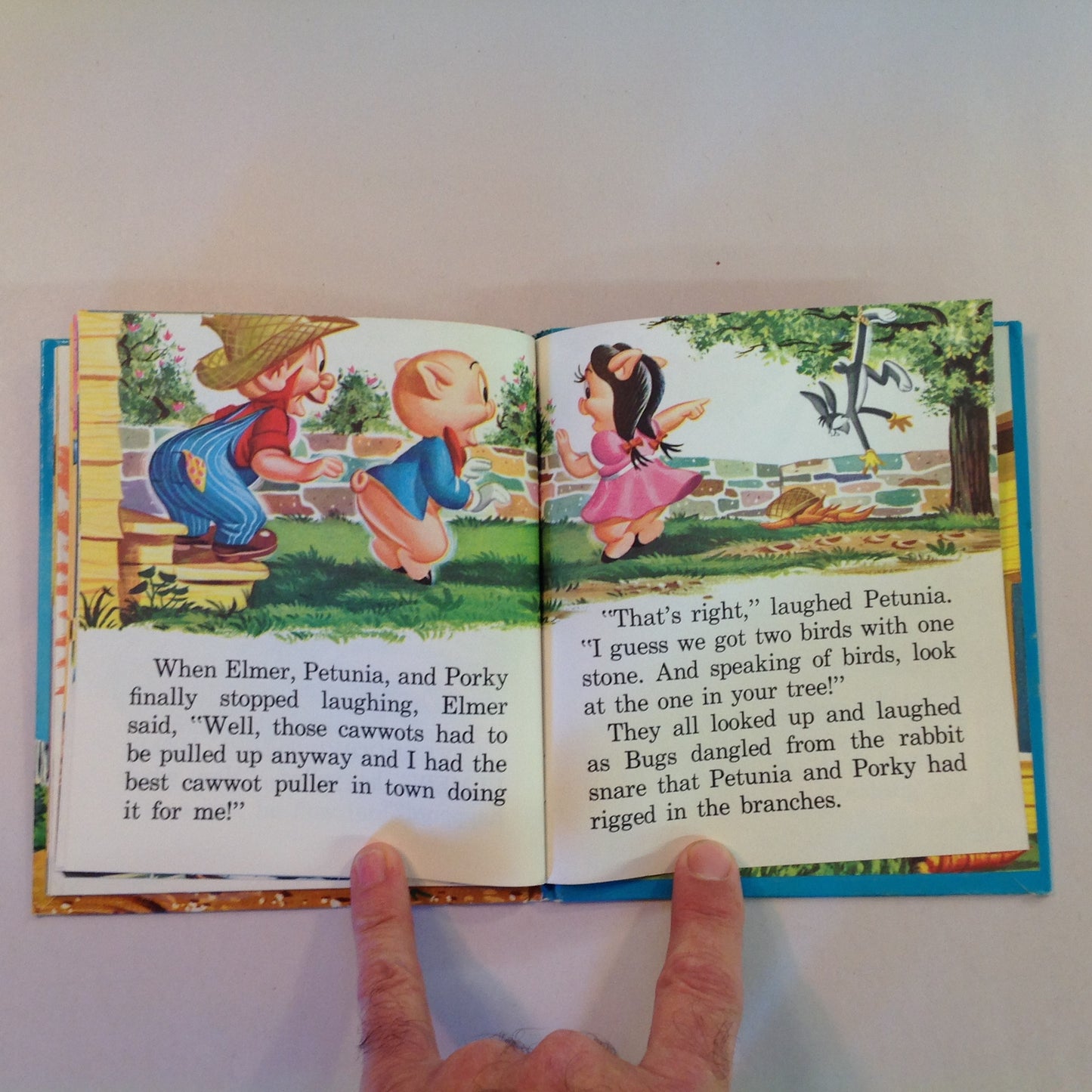 Vintage 1962 Children's Hardcover Bugs Bunny Hangs Around Whitman Tell-A-Tale