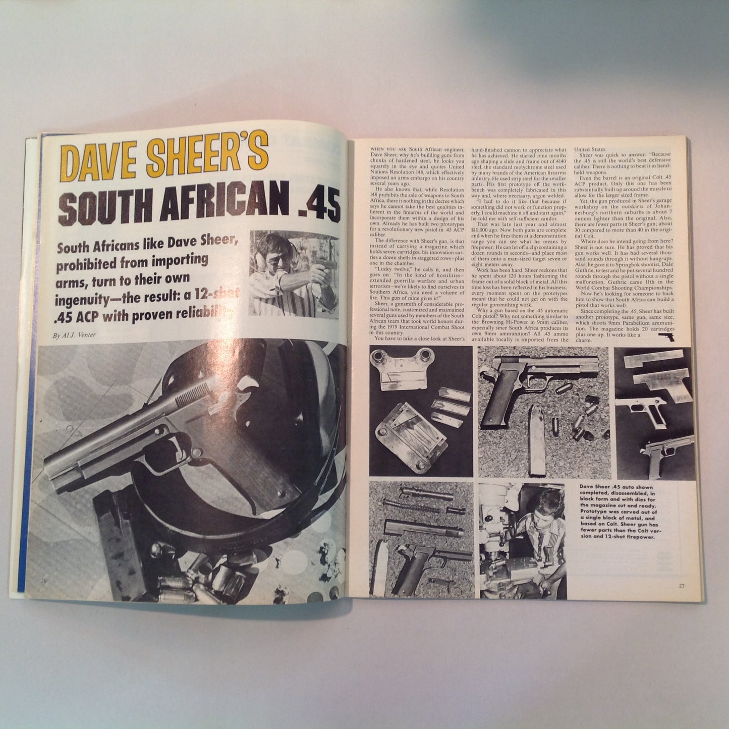 Vintage Sep/Oct 1981 American Handgunner Magazine Police Features Dan Wesson's .44 Magnum Charter's .38