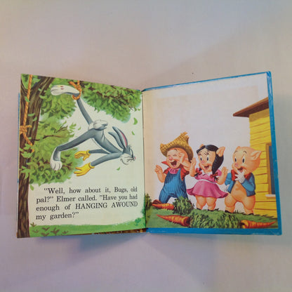 Vintage 1962 Children's Hardcover Bugs Bunny Hangs Around Whitman Tell-A-Tale