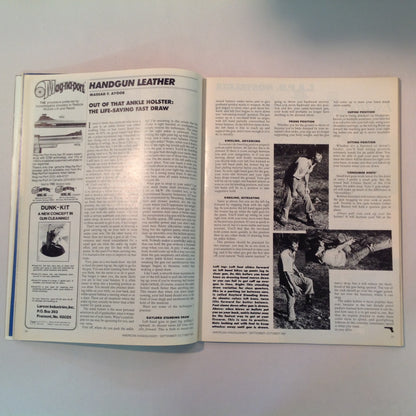Vintage Sep/Oct 1981 American Handgunner Magazine Police Features Dan Wesson's .44 Magnum Charter's .38