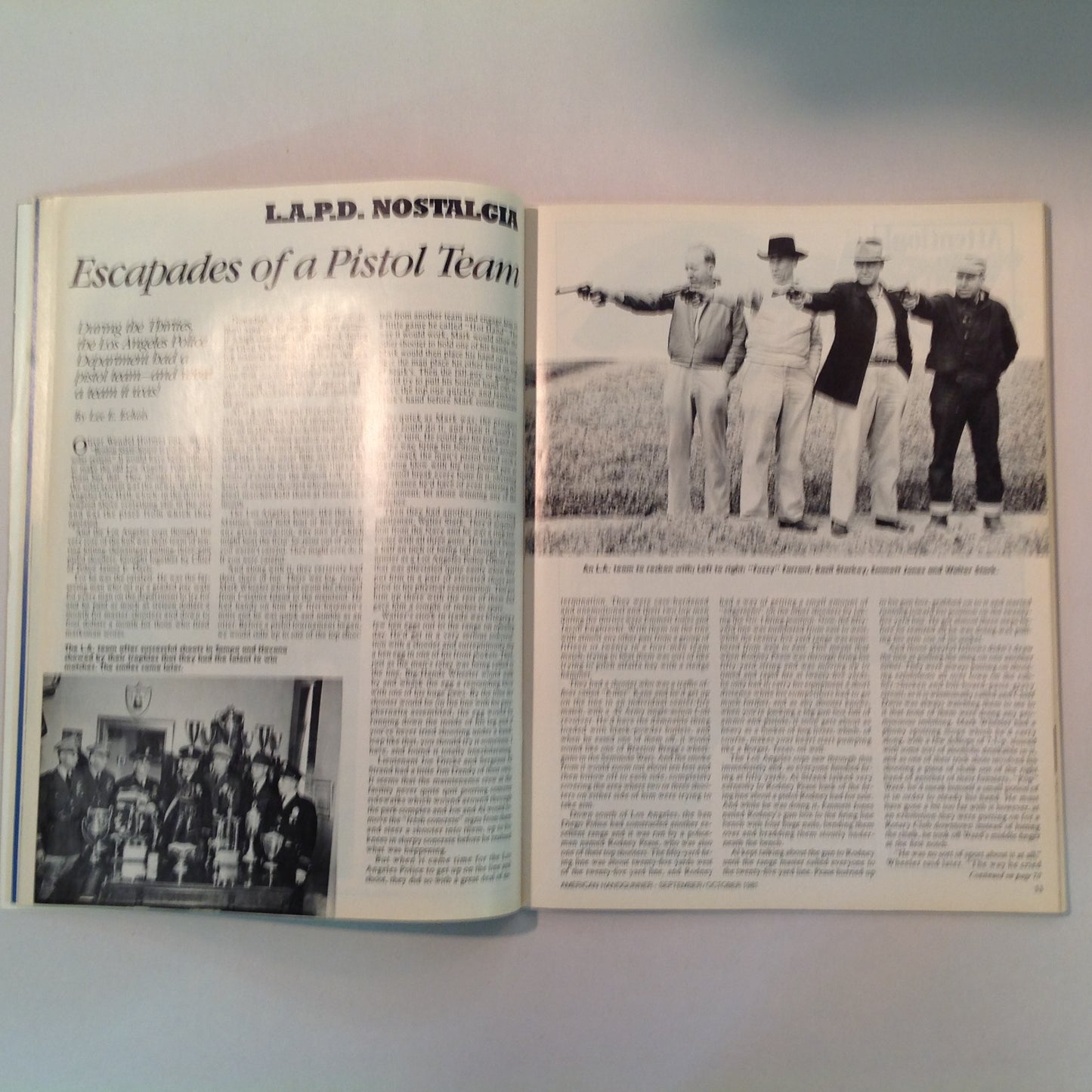 Vintage Sep/Oct 1981 American Handgunner Magazine Police Features Dan Wesson's .44 Magnum Charter's .38