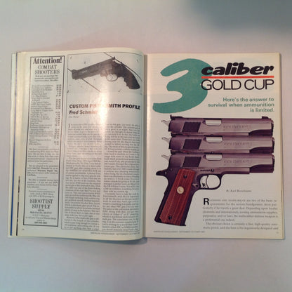 Vintage Sep/Oct 1981 American Handgunner Magazine Police Features Dan Wesson's .44 Magnum Charter's .38