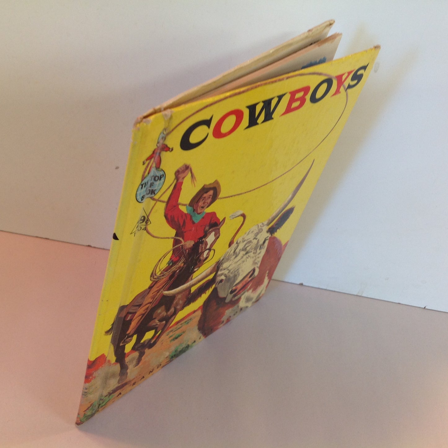 Vintage 1963 Children's Hardcover Cowboys Rand McNally Tip-Top Elf Book