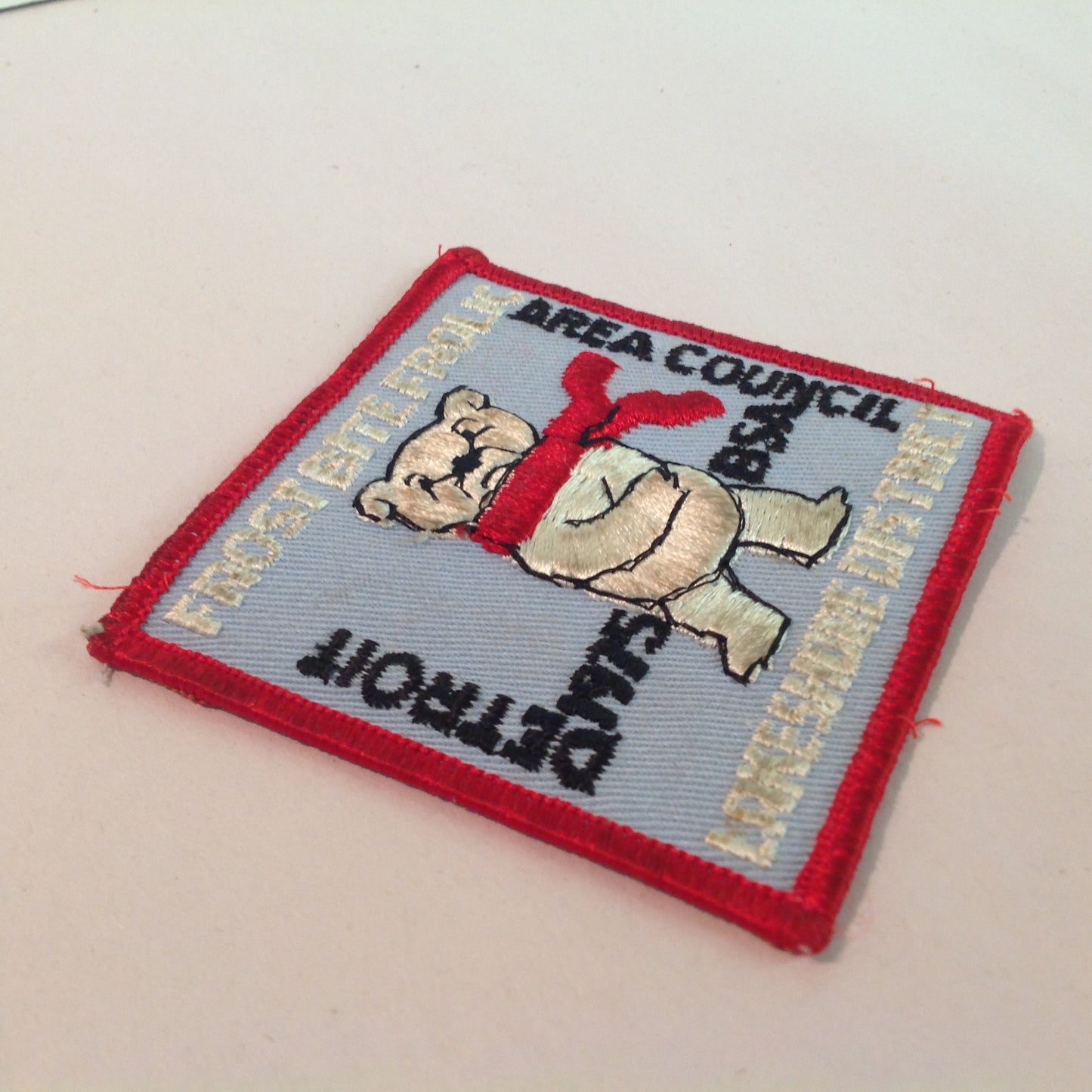Vintage BSA Boys Scouts of America Patch DAC Frost Bite Frolic 1975 Lakeshore District