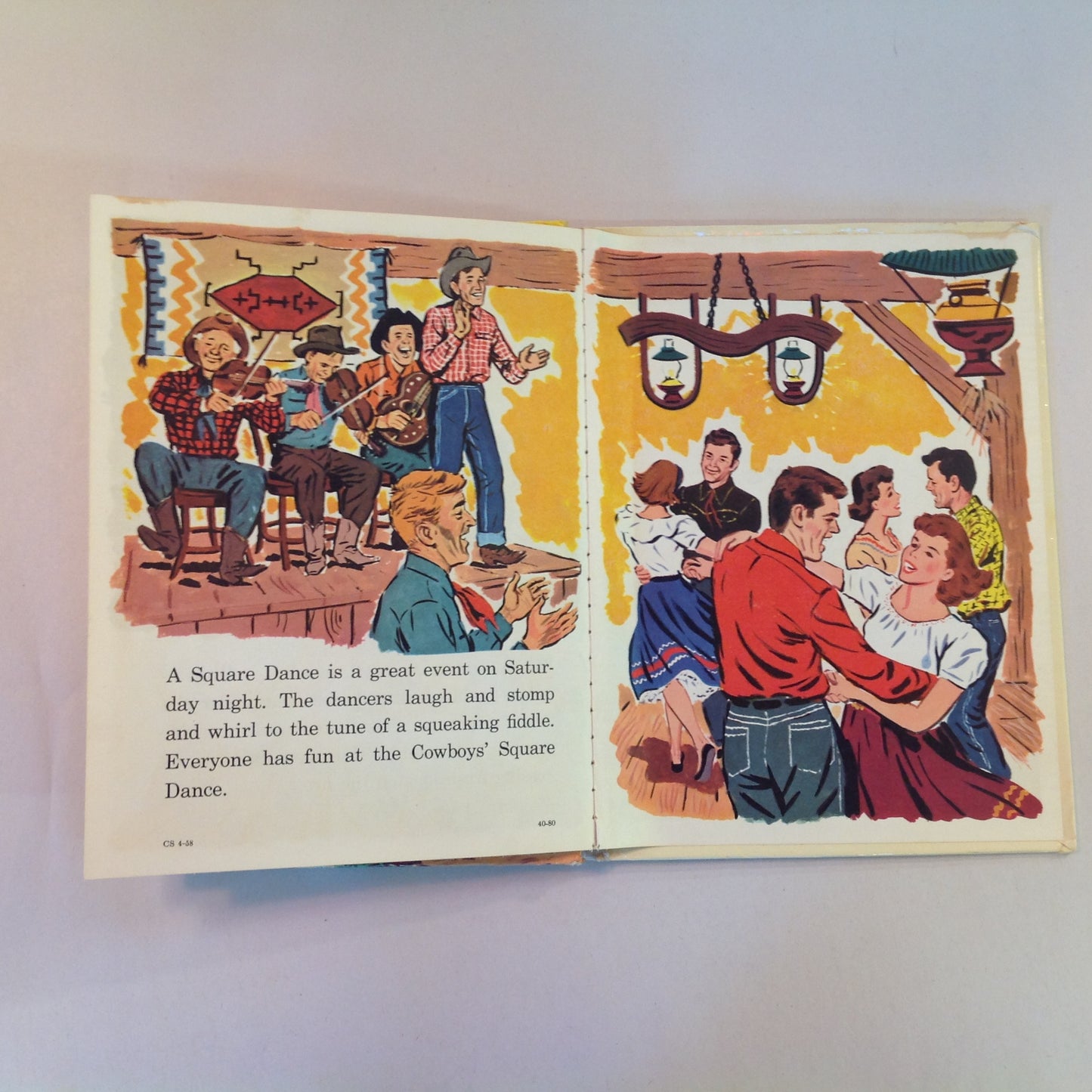 Vintage 1963 Children's Hardcover Cowboys Rand McNally Tip-Top Elf Book