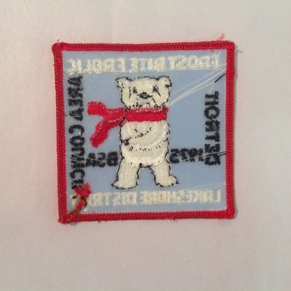 Vintage BSA Boys Scouts of America Patch DAC Frost Bite Frolic 1975 Lakeshore District
