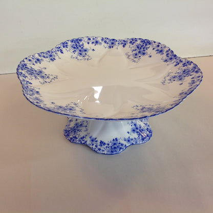 Antique Shelley Dainty Blue Cake Stand Plate