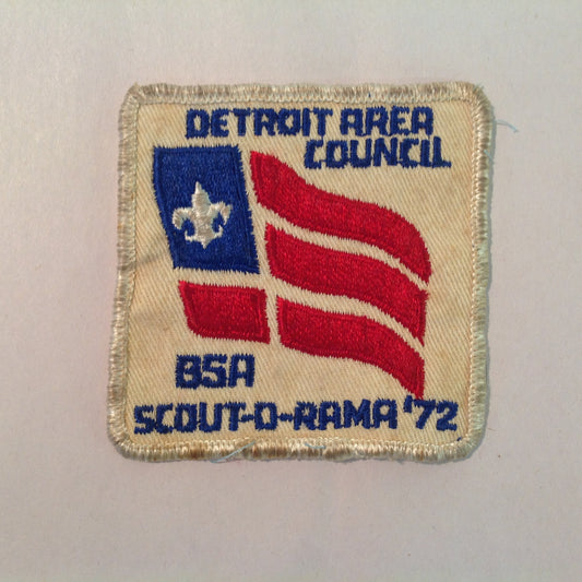 Vintage BSA Boys Scouts of America Patch Scout-O-Rama '72 Detroit Area Council