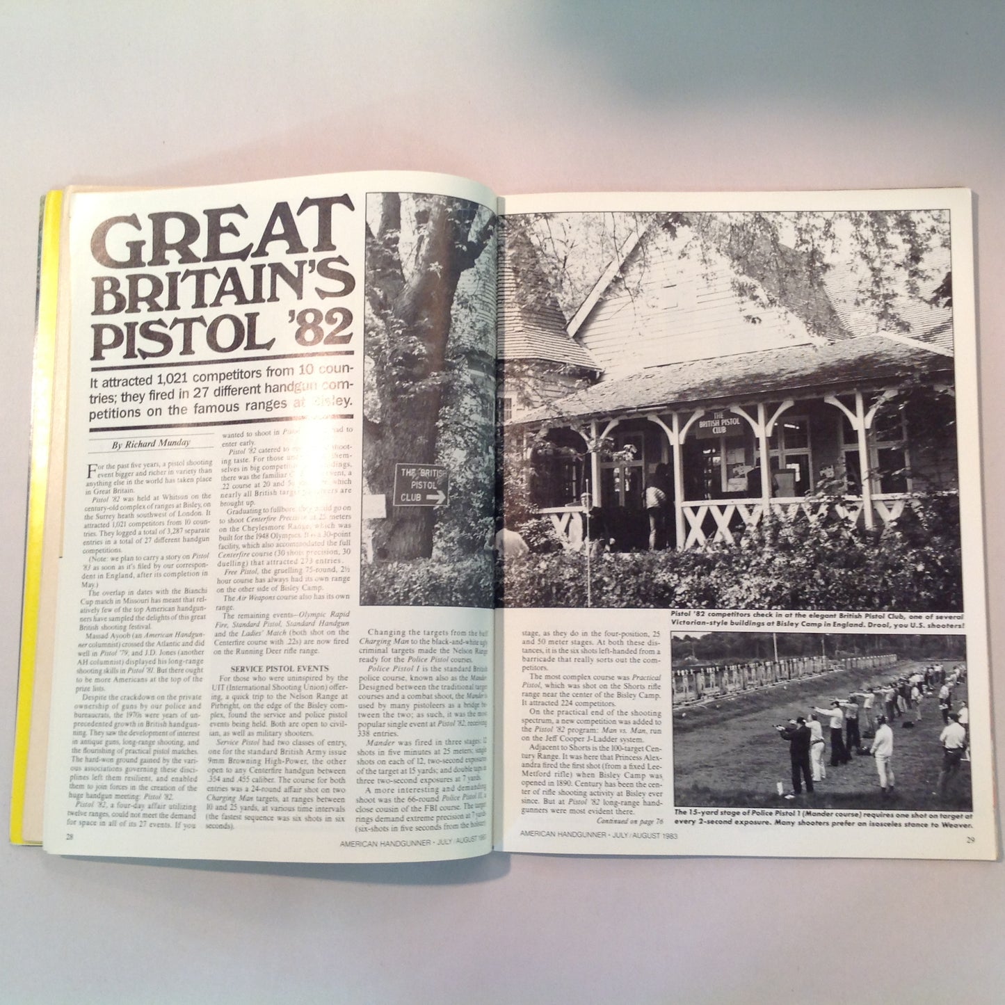 Vintage Jul/Aug 1983 American Handgunner Magazine Special Features For Handloaders Hammerli M152 World's Biggest Handgun Shoot