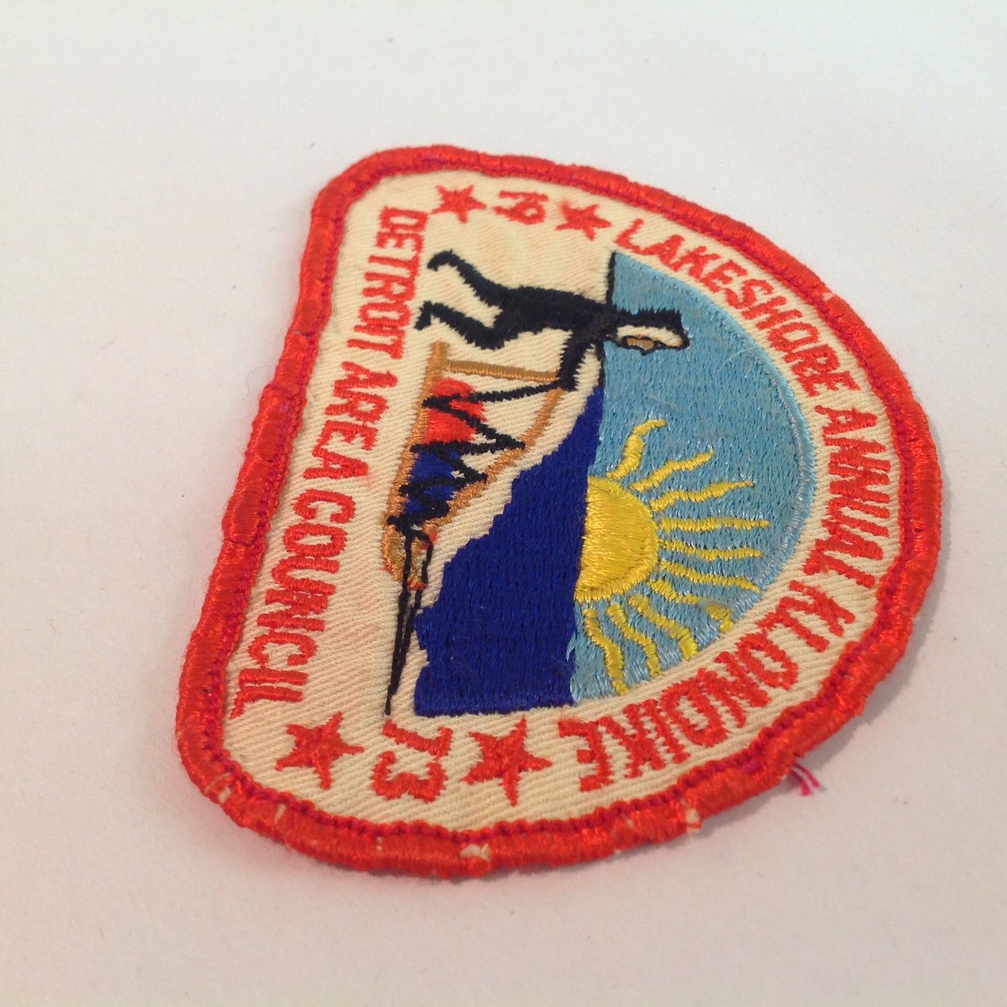 Vintage BSA Boys Scouts of America Patch Lakeshore Annual Klondike 1973 Detroit AC