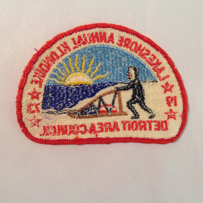 Vintage BSA Boys Scouts of America Patch Lakeshore Annual Klondike 1973 Detroit AC