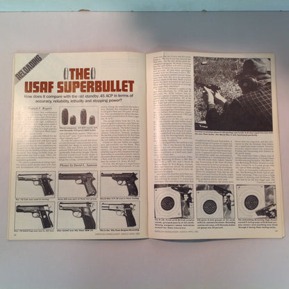 Vintage Mar/Apr 1982 American Handgunner Magazine Junkyard Dog Loads The Superbullet Hammerli 232 Let's Talk Basic Pistol
