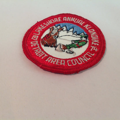 Vintage BSA Boy Scouts America Patch 1974 Lakeshore Annual Klondike Detroit Area DAC