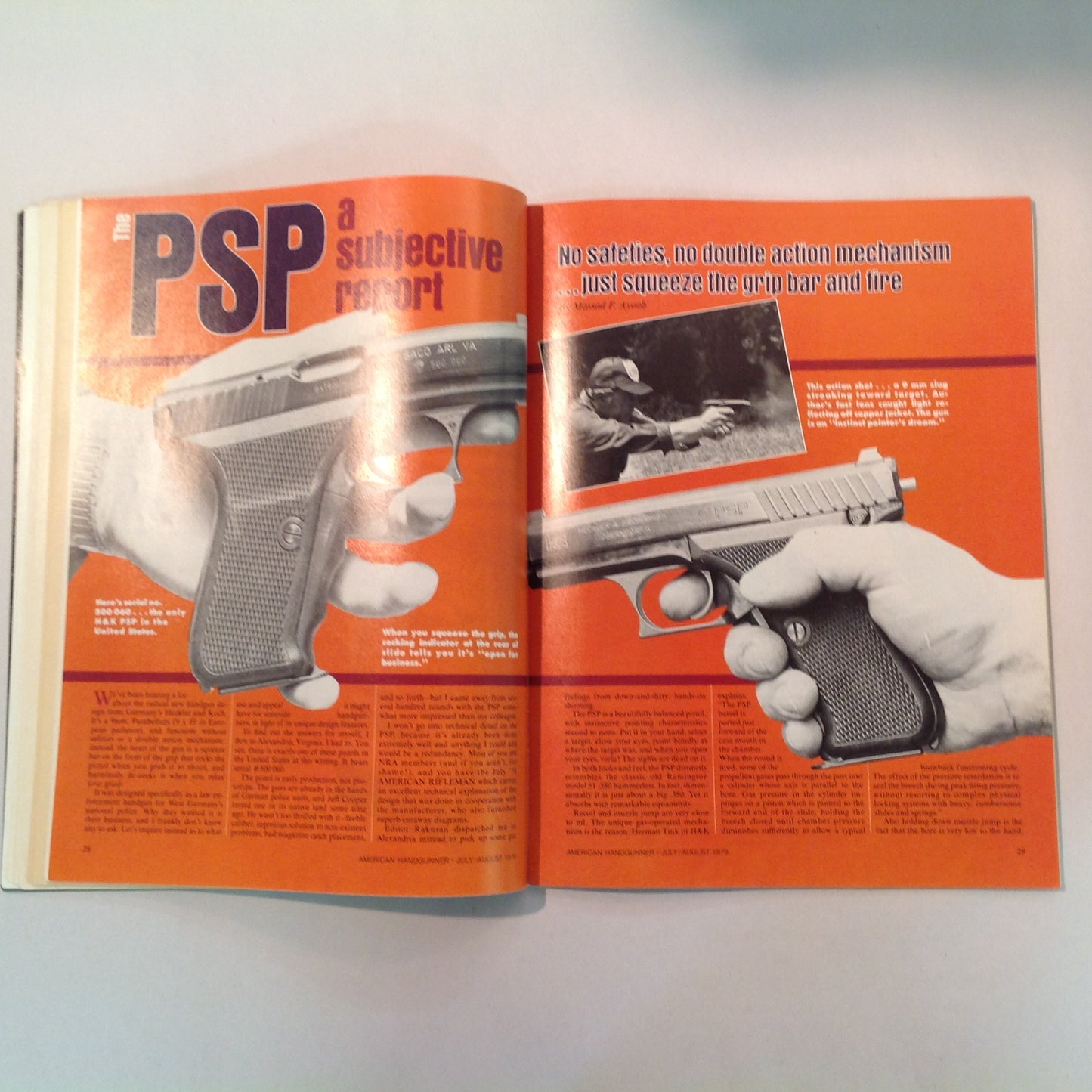 Vintage Jul/Aug 1979 The American Handgunner Magazine .357 NOT For Big Game Bianchi's Blue Steel and Gun Leather Test Reports