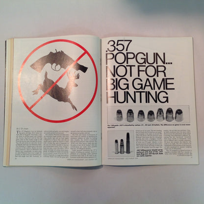 Vintage Jul/Aug 1979 The American Handgunner Magazine .357 NOT For Big Game Bianchi's Blue Steel and Gun Leather Test Reports