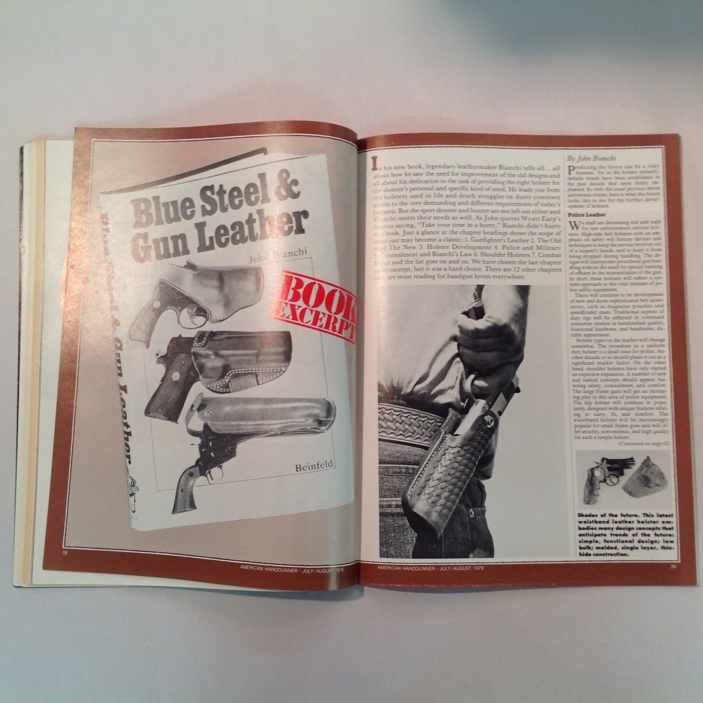 Vintage Jul/Aug 1979 The American Handgunner Magazine .357 NOT For Big Game Bianchi's Blue Steel and Gun Leather Test Reports