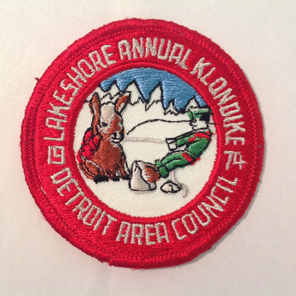 Vintage BSA Boy Scouts America Patch 1974 Lakeshore Annual Klondike Detroit Area DAC
