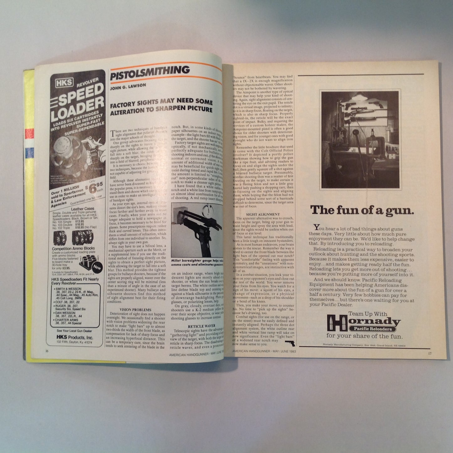 Vintage May/Jun 1983 American Handgunner Magazine Service Pistol Controversy PPC Revolvers Coonan .357 Auto Pistol Dump the .38 Special?